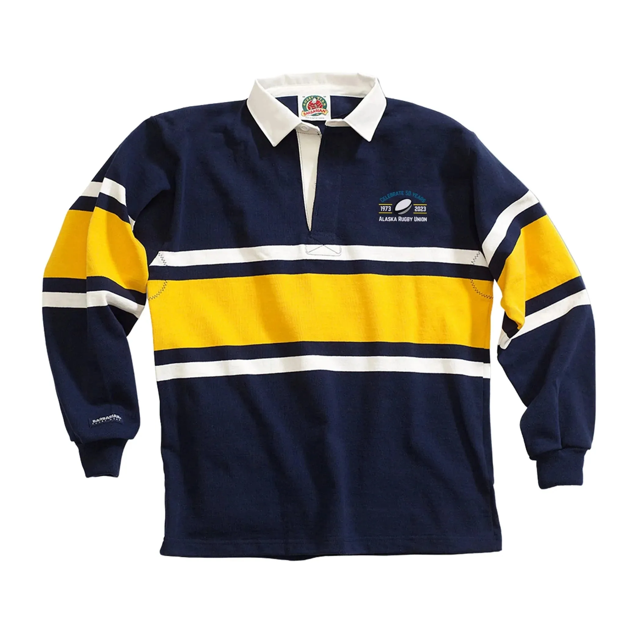 AKRU 50th Anniv. Collegiate Stripe Rugby Jersey