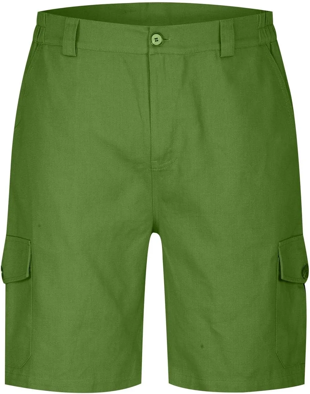Athletic Cargo Shorts for Men Casual Lightweight Baggy Button Zipper Pants Loose Pockets Summer Beach Half Pants