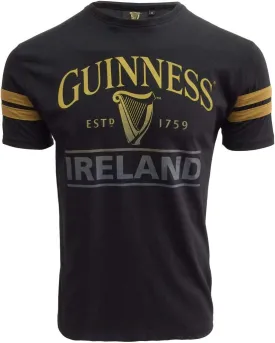 Black Deep Tan Tape Tee-Shirt (Black/Deep Tan, Medium)