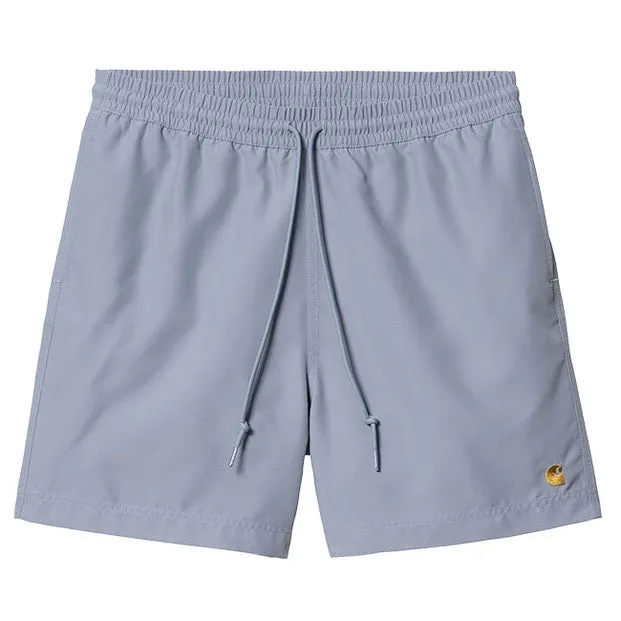 Carhartt WIP Mens Chase Swim Shorts Charm Blue / Gold