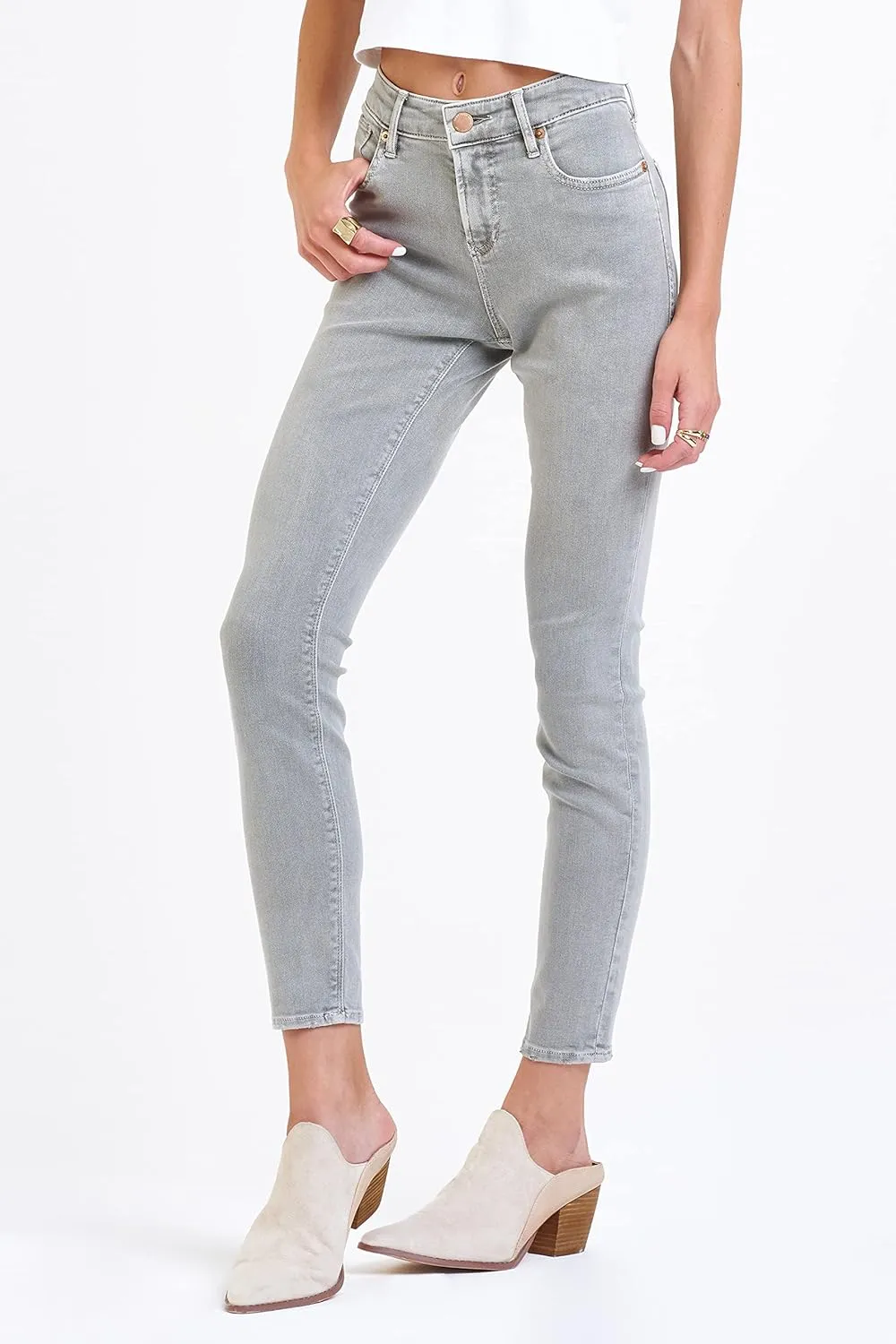 DEAR JOHN Gisele Women's Skinny Jeans Mid Rise Mid-Waisted Classic Comfort