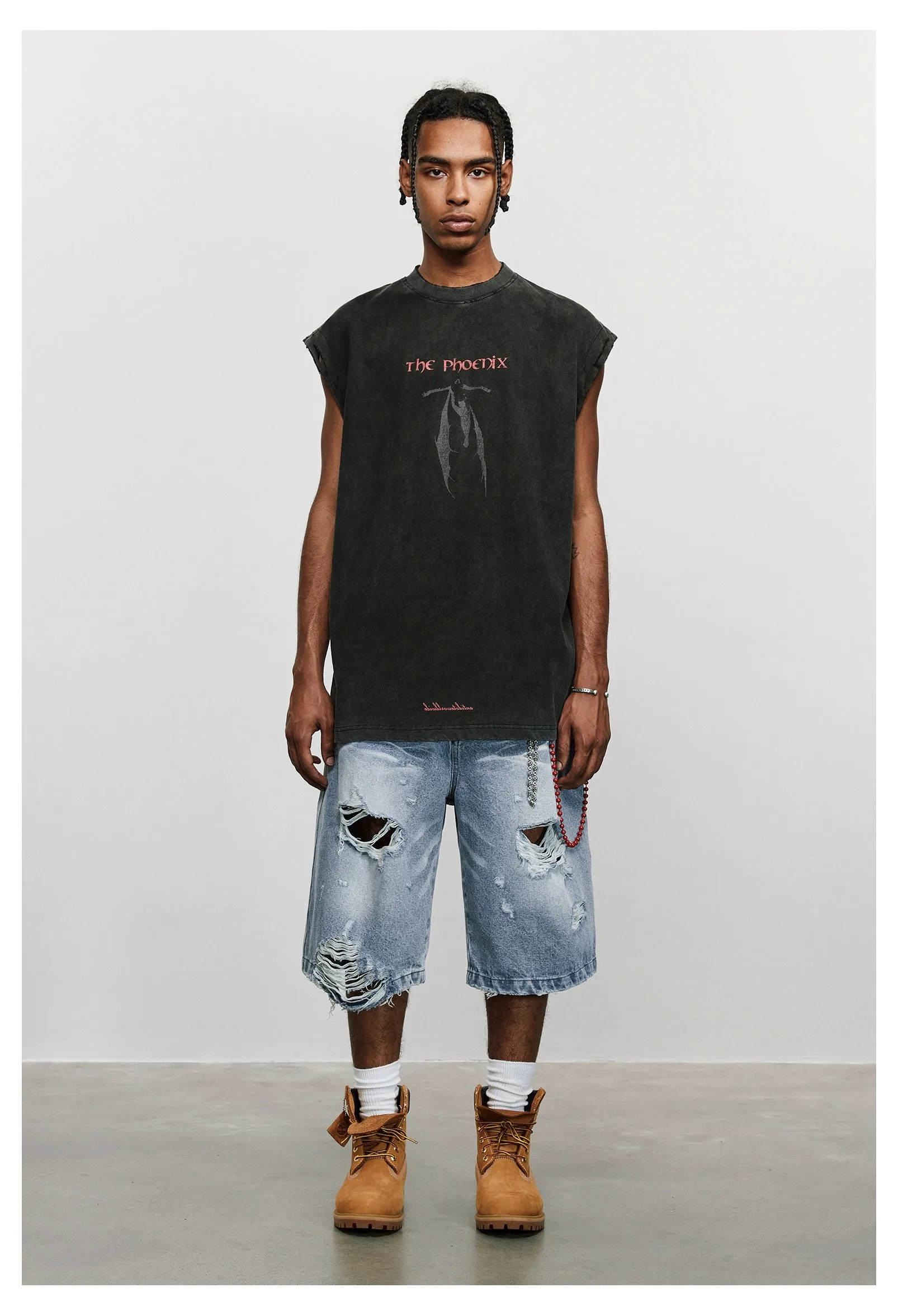 Extra Distressed Denim Shorts