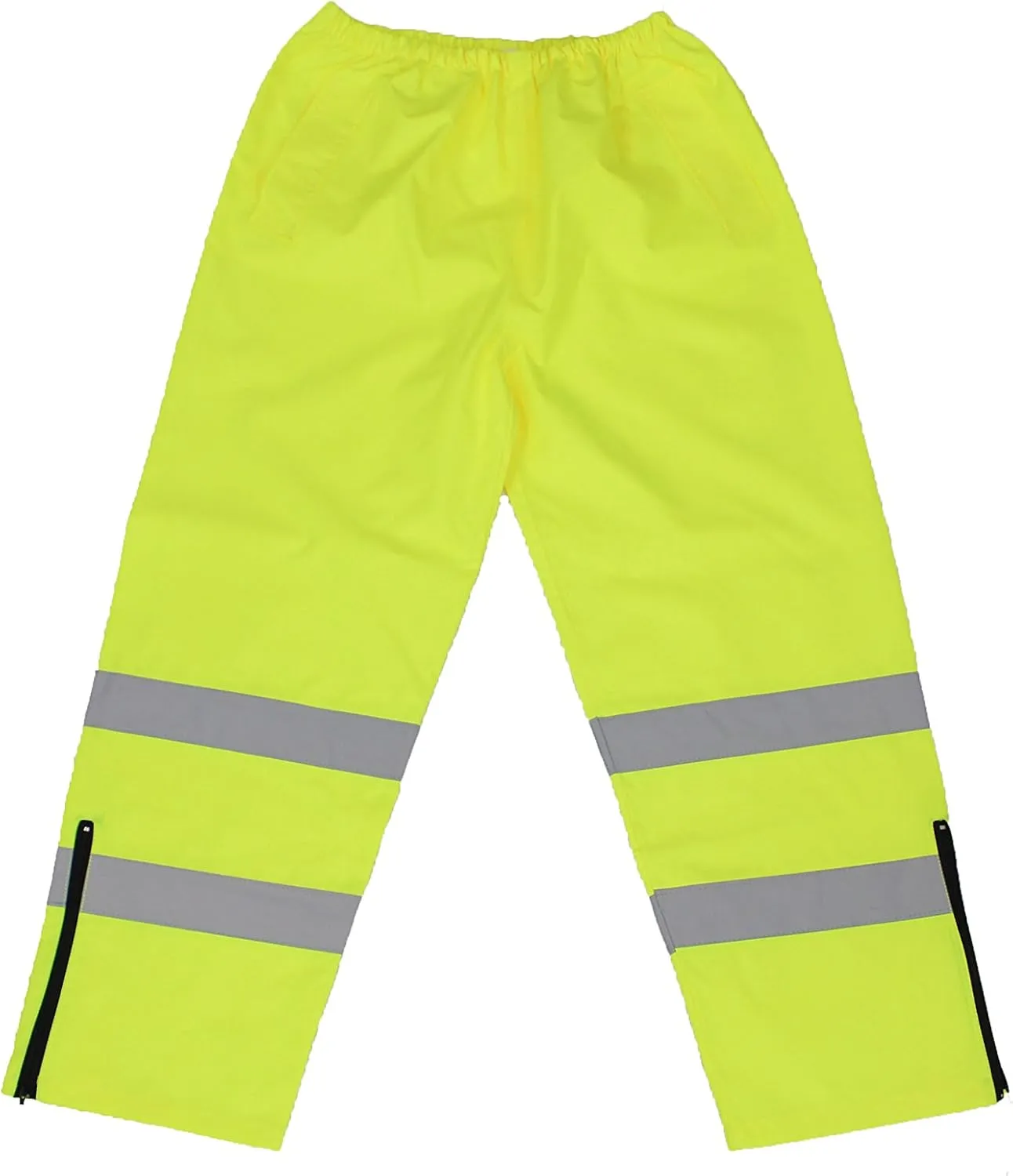 First Class High Visibility Water Resistant Raincoat Jacket and Pant With Reflective Stripes