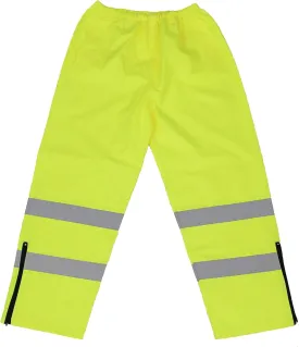 First Class High Visibility Water Resistant Raincoat Jacket and Pant With Reflective Stripes