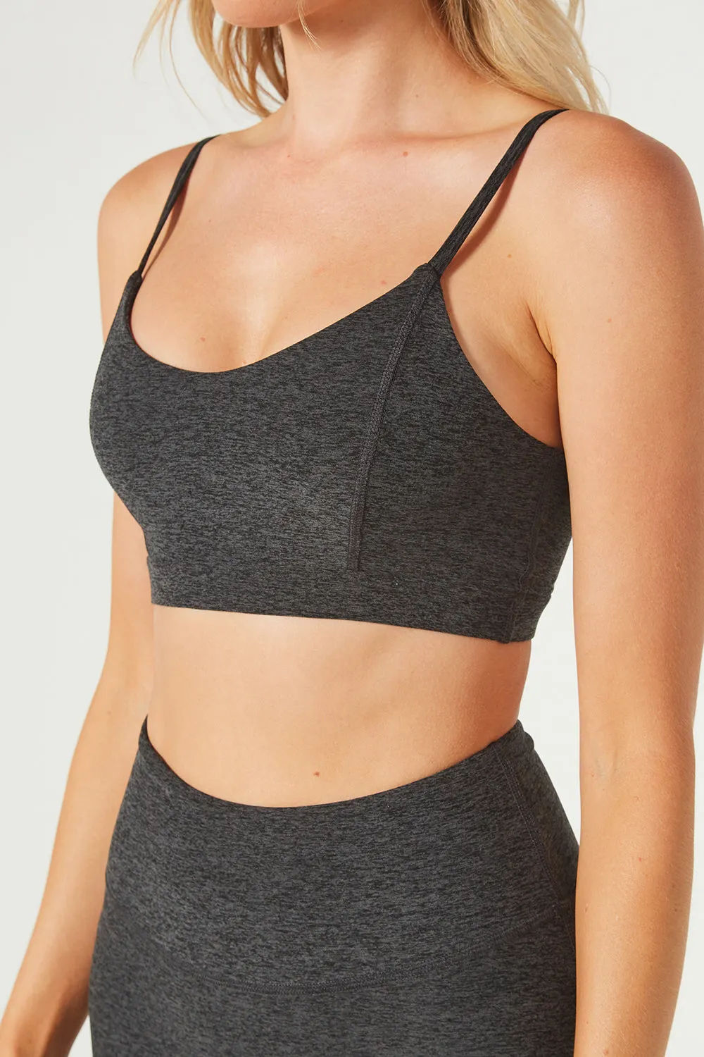 Front Seam Heather Bra