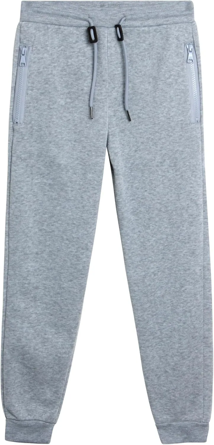 Galaxy by Harvic Boys' Sweatpants - Athletic Fleece Jogger Pants with Zipper Pockets - Size Up for Ideal Fit (Sizes: 8-20)