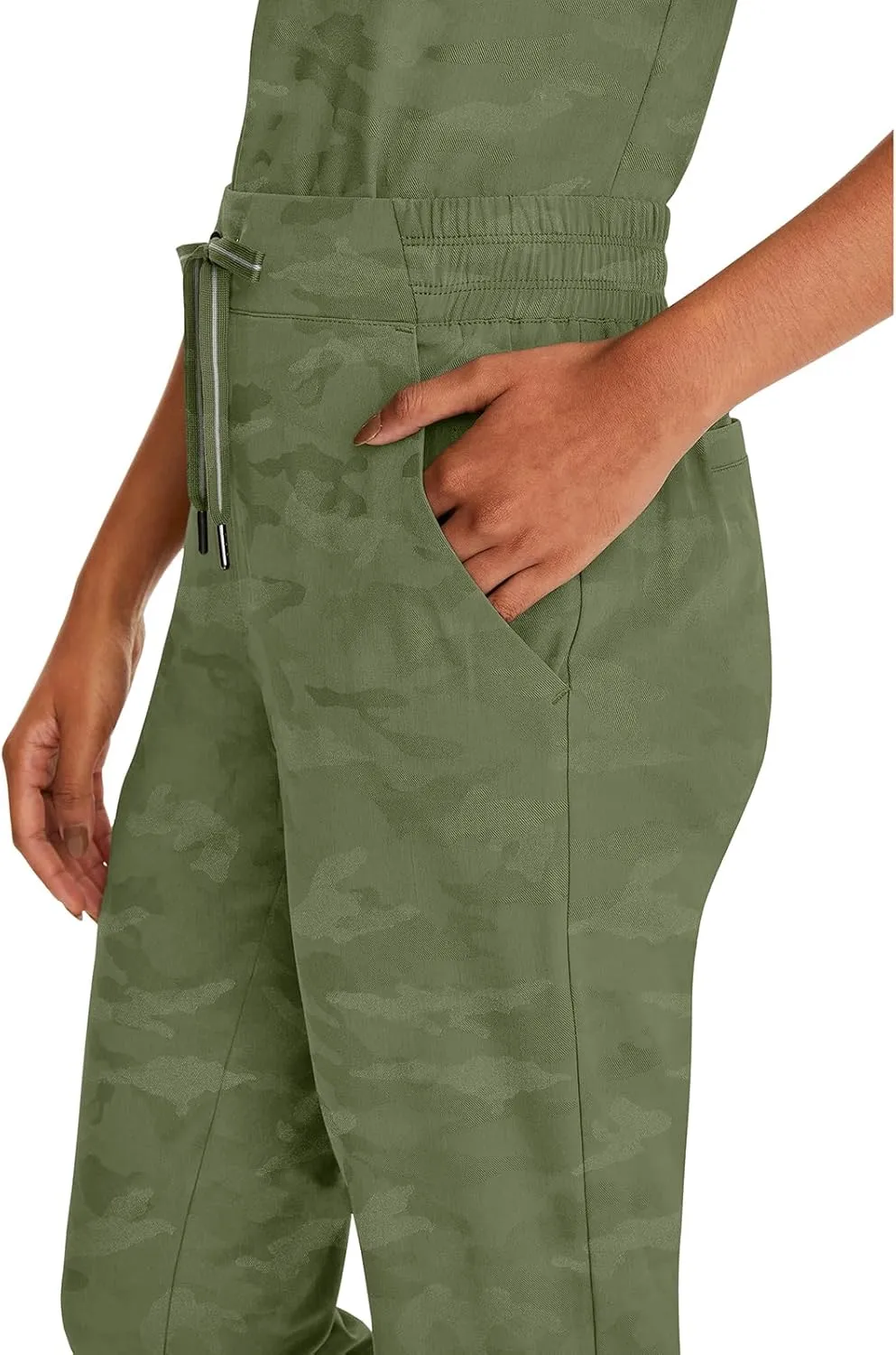 Healing Hands Scrubs for Women Jogger Camo Pant Tate 5 Pockets Moisture Wicking, Easy Care, 360 Stretch, Quick Dry - 9350