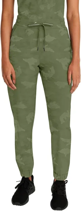 Healing Hands Scrubs for Women Jogger Camo Pant Tate 5 Pockets Moisture Wicking, Easy Care, 360 Stretch, Quick Dry - 9350