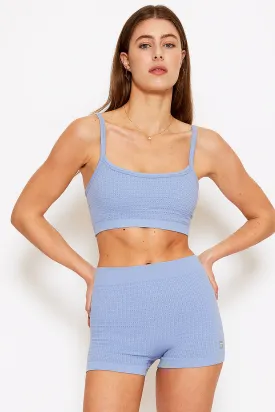 Lynn seamless thermal shorts ocean blue