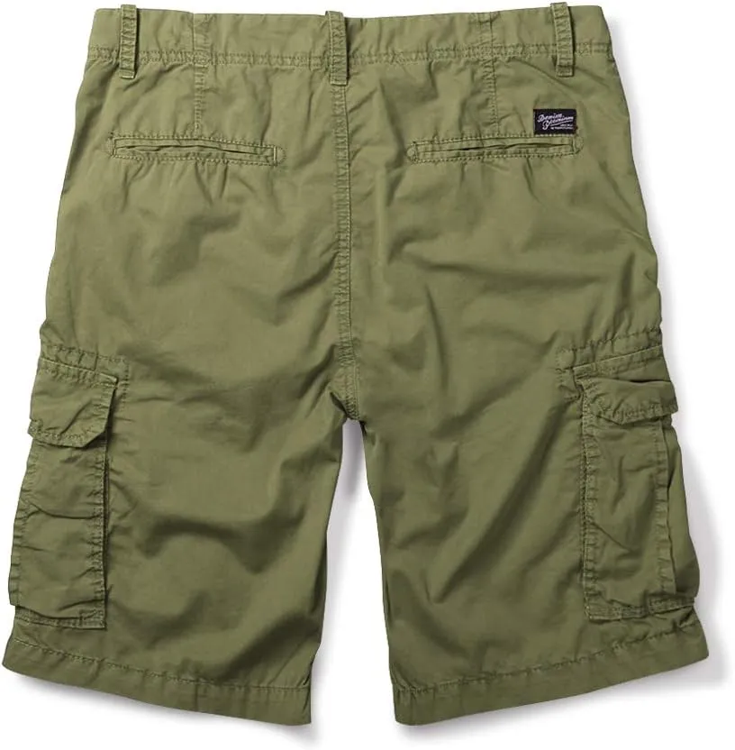 OCHENTA Men's Lightweight Cargo Shorts with Pockets Cotton Shorts for Men Casual (No Belt)