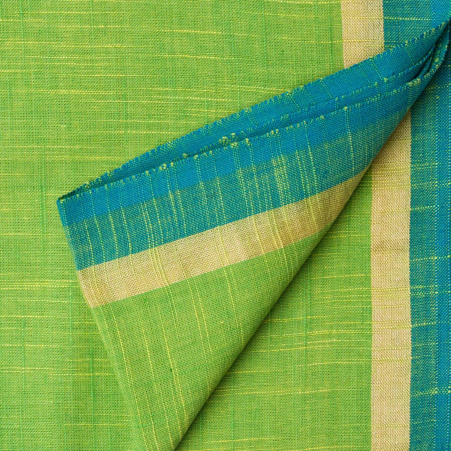 Precut 0.5 meters -South Cotton Plain Slub Fabric