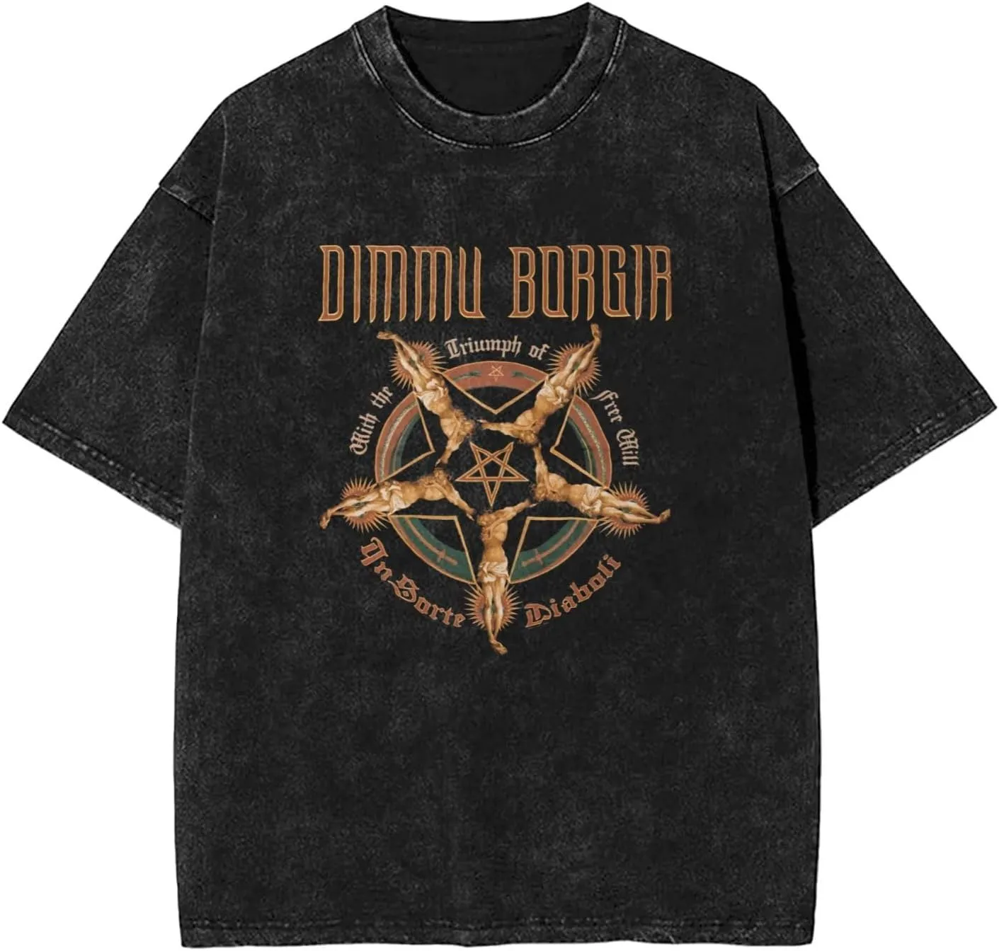 Shirt Men's Oversized Loose Fit Vintage Washed Cotton Casual T-Shirts
