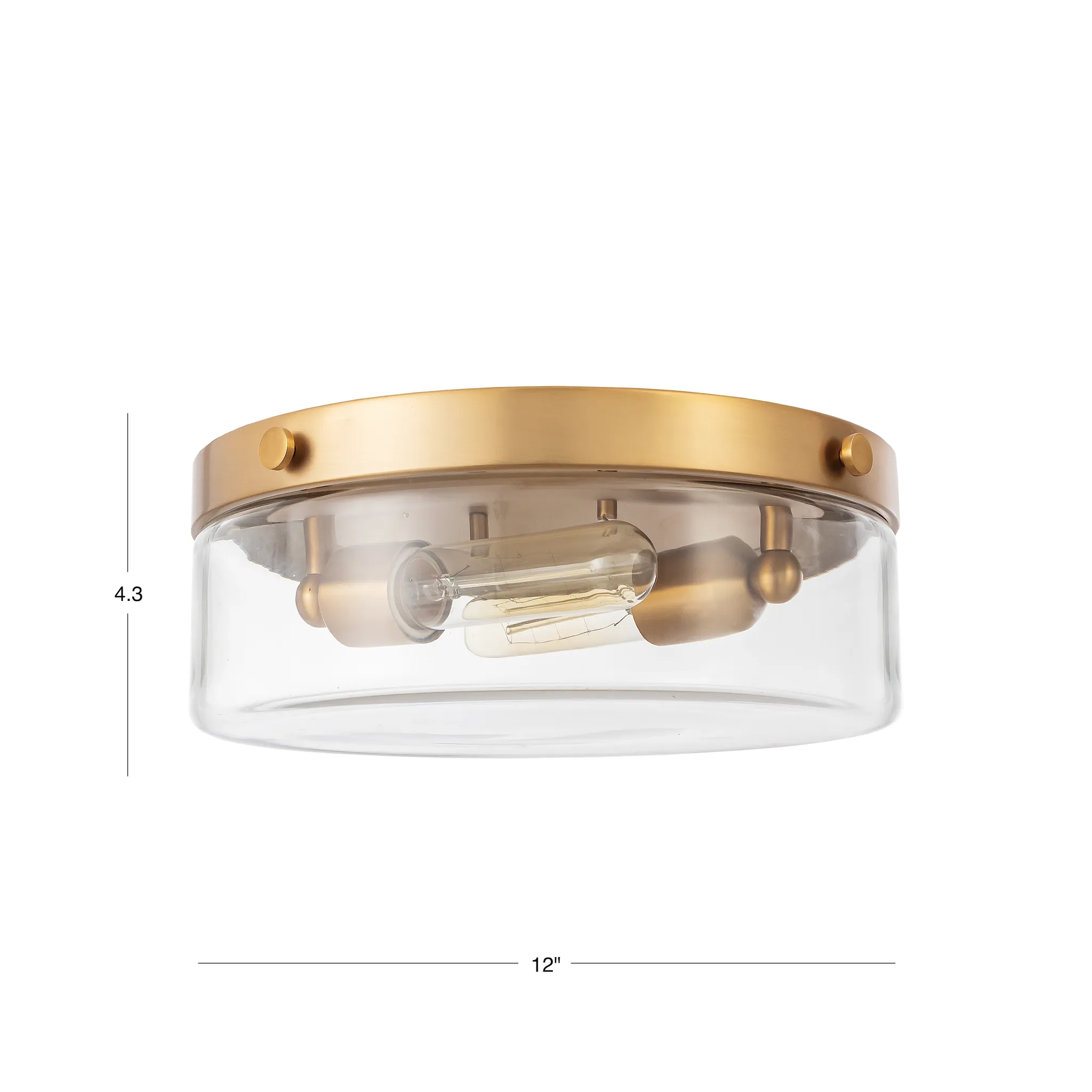 Somerset 12" Modern Flush Mount