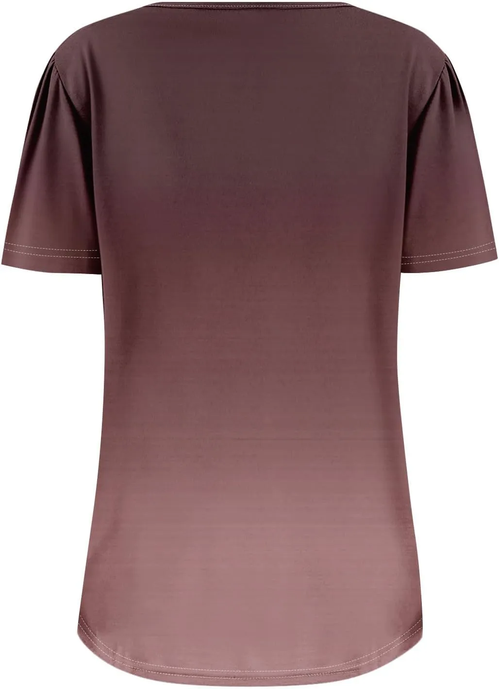 Womens Short Sleeve Tops Dressy Casual Blouses Spring Summer Outfits Flowy Pleated Front Crewneck Tee Shirts