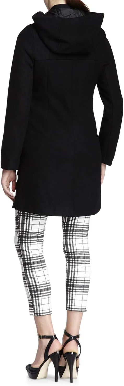 Women's Wool Blend Coat Long Sleeve Zip Up Overcoat Jacket